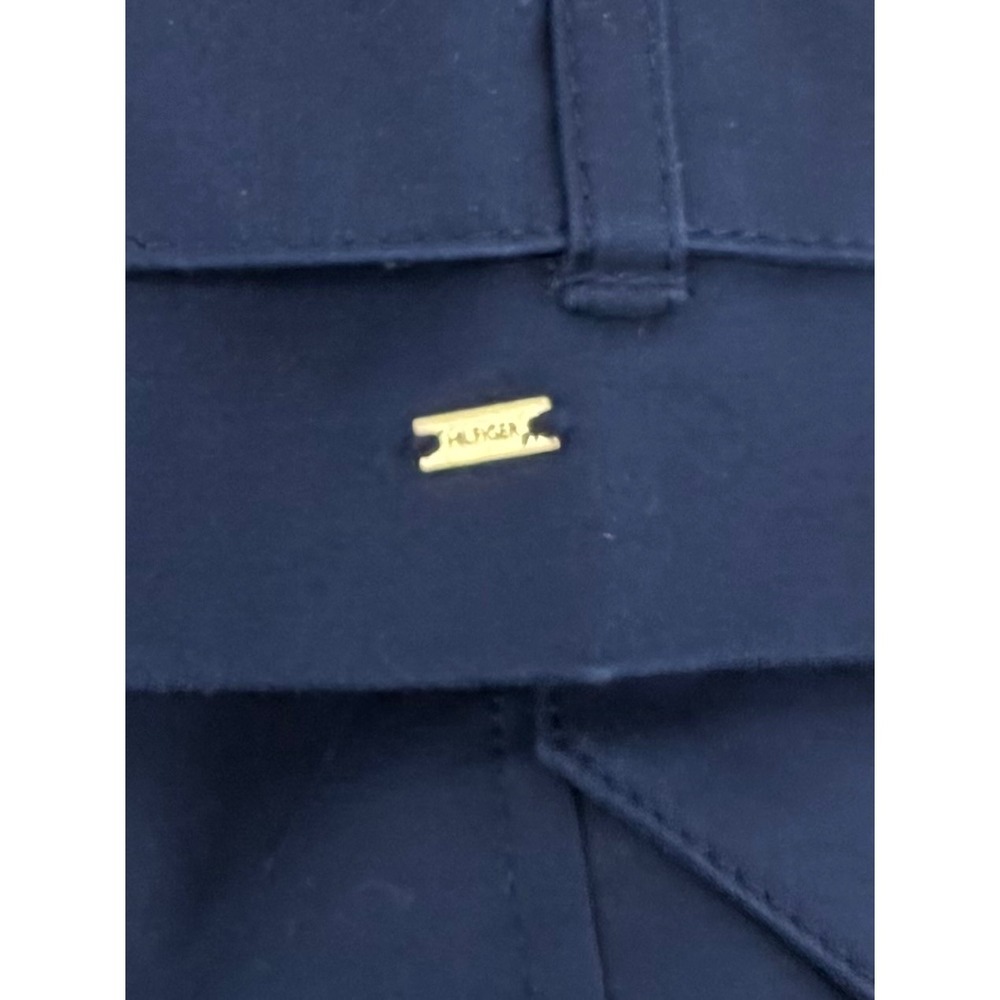 Tommy Hilfiger Navy Double Breasted‎ Trench Coat Belted Size S/P - Picture 13 of 14